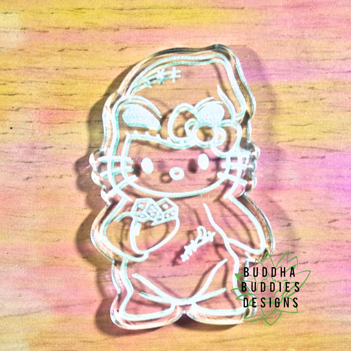 Grumpy Green Monster Cat Silicone Mold