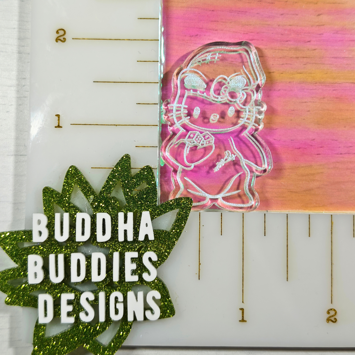 Grumpy Green Monster Cat Silicone Mold