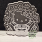 Spiderweb Skeleton Cat Silicone Mold