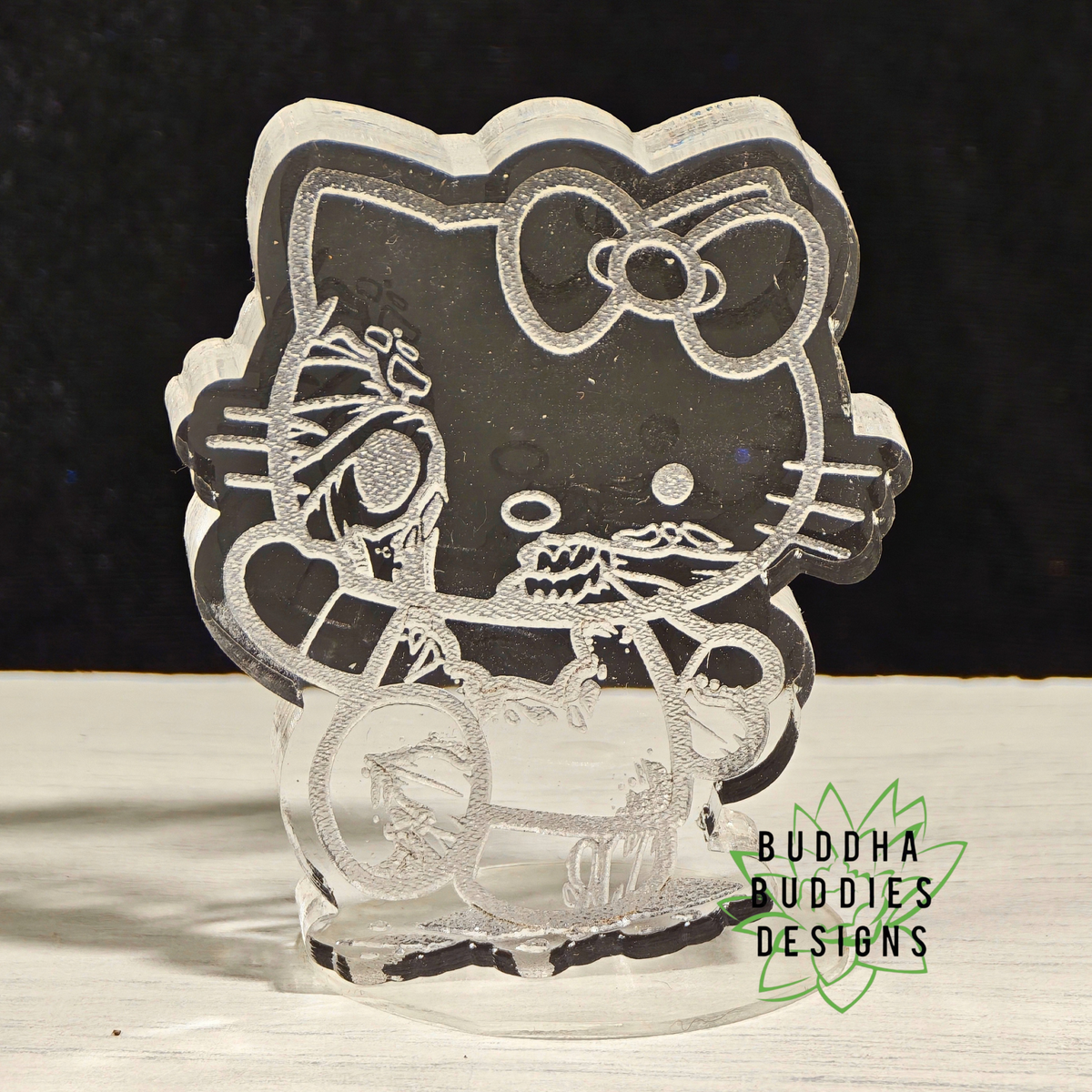 Zombie Bow Cat Silicone Mold-1