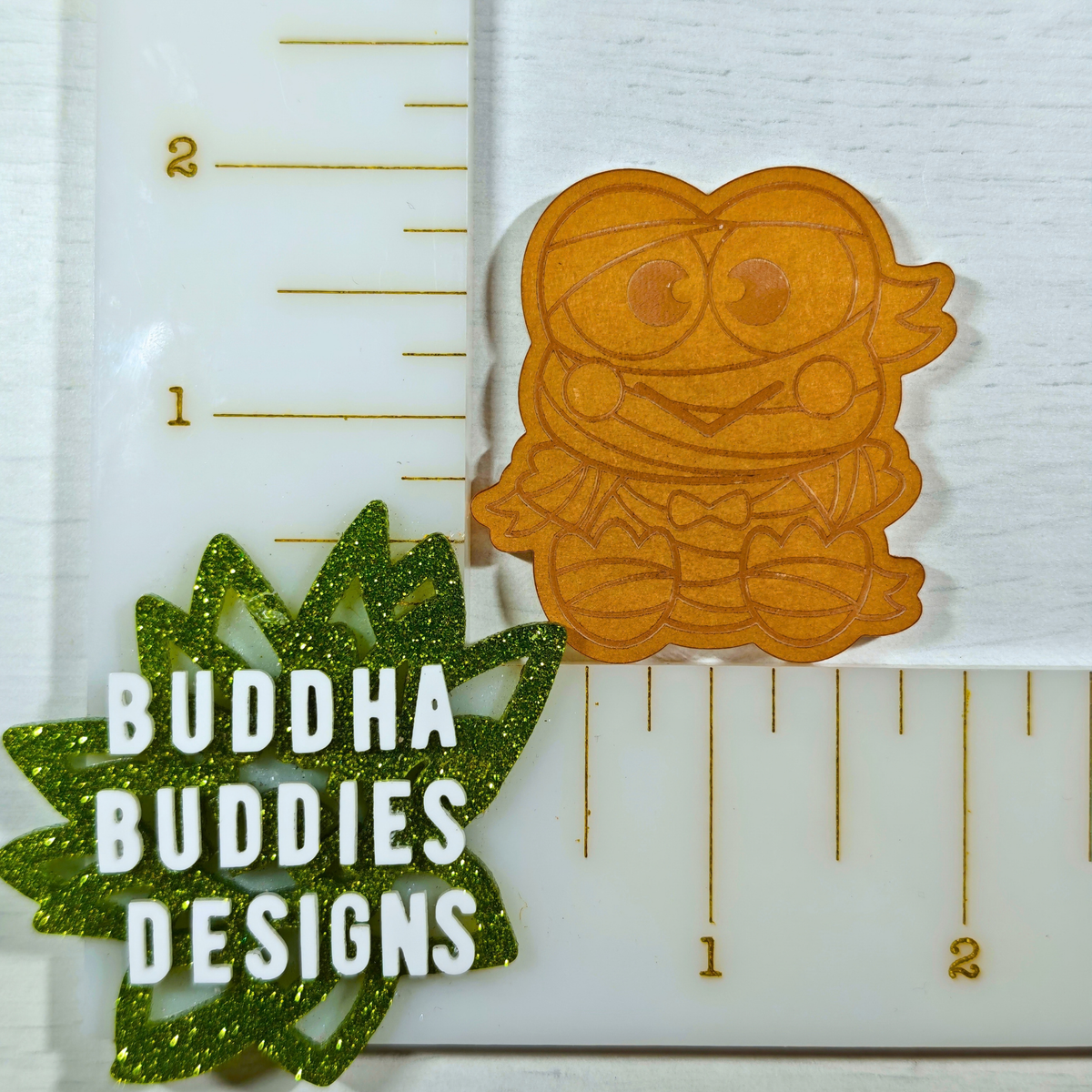 Mummy Bow Tie Frog Silicone Mold