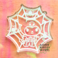 Skeleton Jester Bunny Spiderweb Silicone Mold