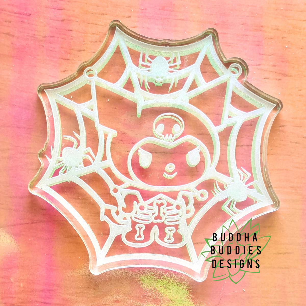 Skeleton Jester Bunny Spiderweb Silicone Mold
