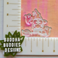 Witchy Frog on Broom Silicone Mold